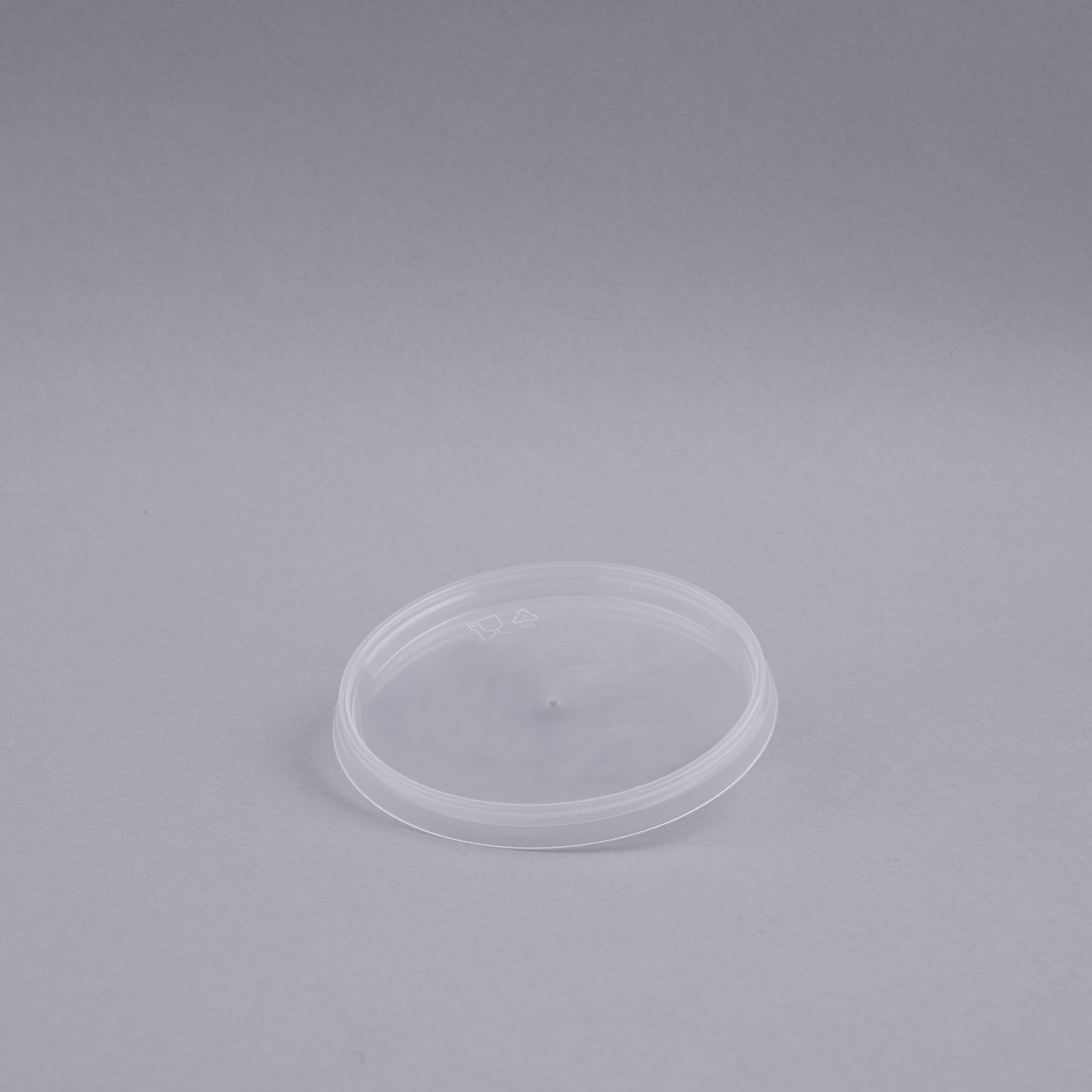 Lid for jar clear PP fits jars up to and incl. 520 ml